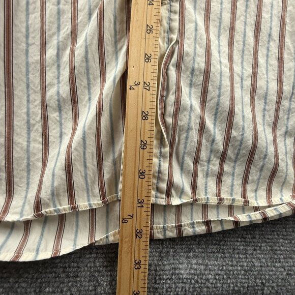 Faconnable Colorful Button-Down Cotton USA Striped XL Men Shirt Long Sleeve - Picture 4 of 16